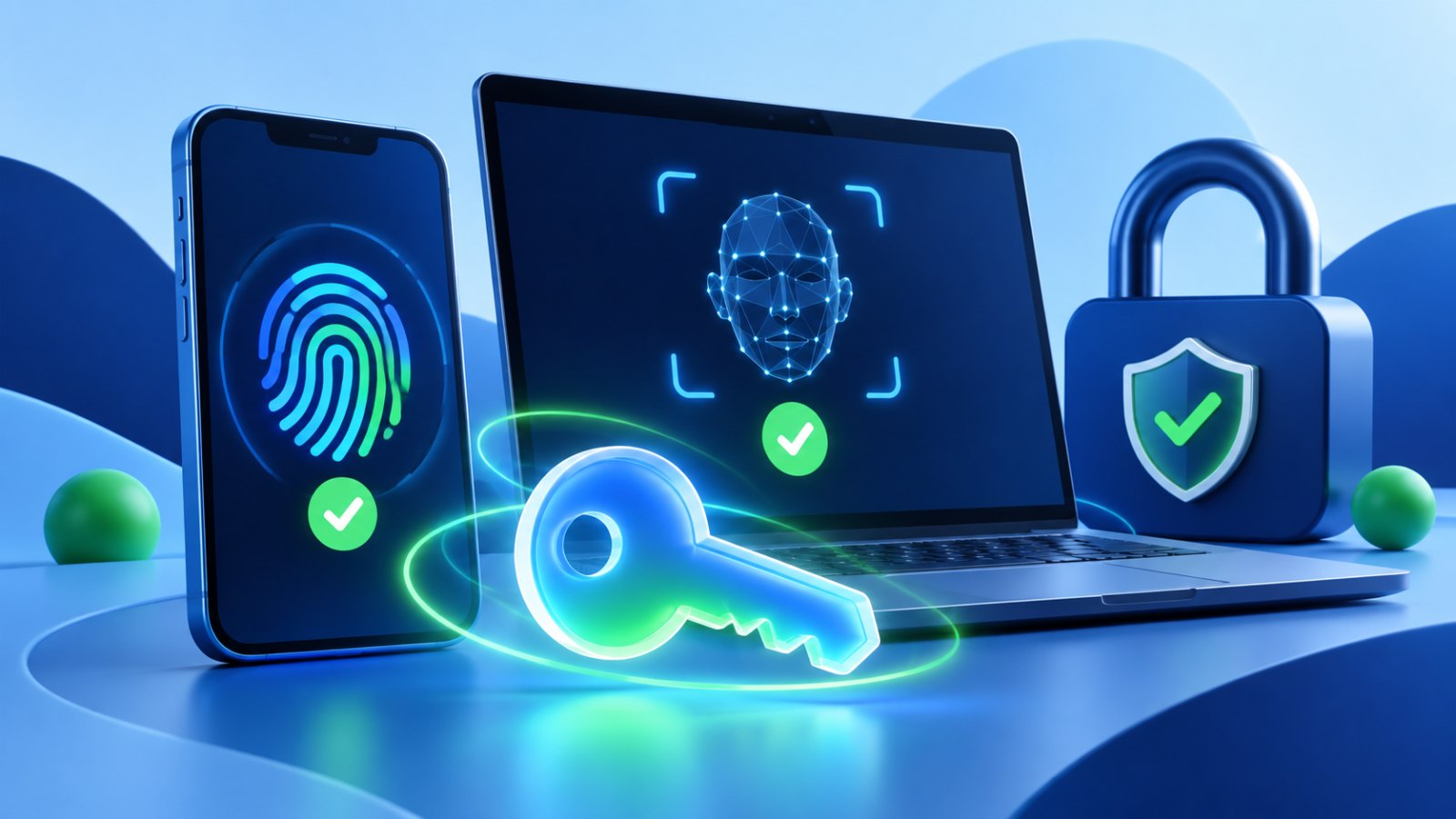 Autenticação com passkey em smartphone e computador